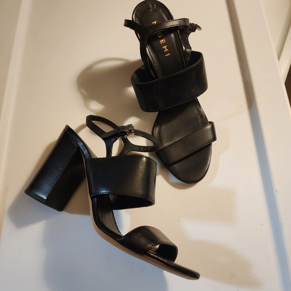 M. Gemi Stacked Heel Sandal